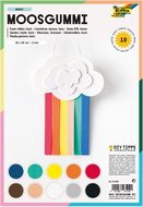 FOLIA Basic craft foam 20×29cm, 2mm, 10 sheets, assorted colours - Moosgumi Foam Rubber