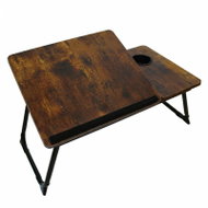 APT SL18A folding bed table, 56×33cm, brown - Laptop Table