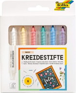 FOLIA Basic chalk pencils, set of 6 colours - Chalk