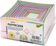 FOLIA Čtvercové, pastelový mix, sada 12 ks - Darčeková krabička