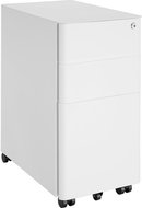 TecTake Parvus, 2 drawers, 1 hanging register, white - Office Container