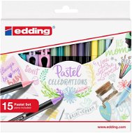 EDDING Pastel Celebrations, 15 színből álló készlet - Marker