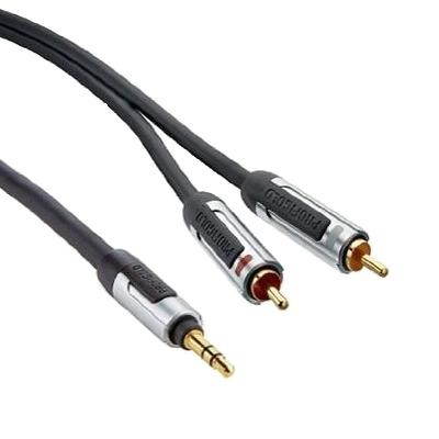 PROFIGOLD SKY audio kabel, 3.5mm JACK konektor - 2 x CINCH konektor 5m - Data Cable - Main image