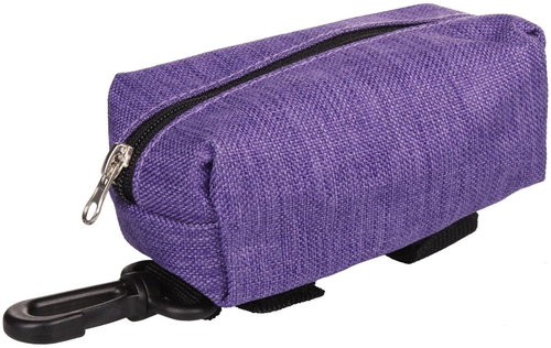 Leash Bag bag for treats and bags purple - Treat Bag - Main image