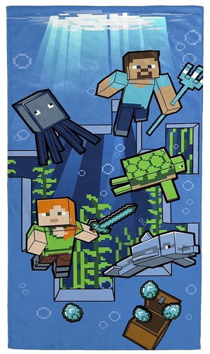 Kaptan Children's towel Minecraft Life under the water - Bath Towel - Main image