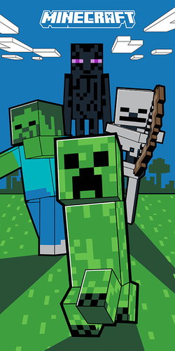 Kaptan Baby Towel Minecraft Mobi Attacks - Bath Towel - Main image