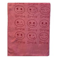 Kaptan Quick-drying towel Smile 70 × 140 cm, pink - Bath Towel