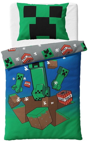 Kaptan Kids bedding Minecraft Creeper Explode - Bed Linen - Main image