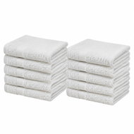 Kaptan 10dílná sada dětských ručníků 30 × 30 cm, bílá - Towel Set