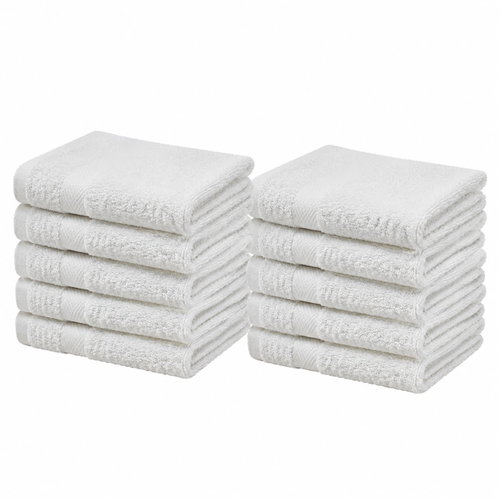 Kaptan 10dílná sada dětských ručníků 30 × 30 cm, bílá - Towel Set - Main image