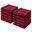 10-Piece Children's Towel Set Ekonom 40 × 60cm, Wine Red