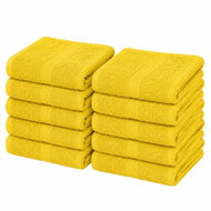 Kaptan 10dílná sada dětských ručníků Ekonom 40 × 60 cm, žlutá - Towel Set
