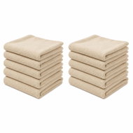 Kaptan 10dílná sada školních ručníků Top 30 × 50 cm, krémová - Towel Set