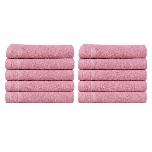 Kaptan 10-Piece School Towel Set Top2 30 × 50cm, Pink - Towel Set - Main image