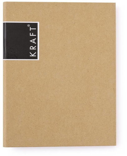 Cardboard P+P Karis A5 laminated KRAFT nature - Notepad - Main image