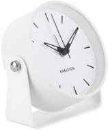 Karlsson Minimalist alarm clock CALM, diameter 9,5 cm, white - Alarm Clock