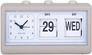 Karlsson Retro alarm clock FLIP with date, grey - Alarm Clock