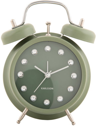 Karlsson Glamour alarm clock GLAM DIAMONDS, diameter 11,8 cm - Alarm Clock - Main image