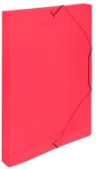 Karton P+P Lines red PP box with rubber A4 - Document Folder