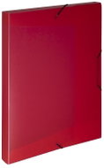 Karton P+P Opaline red PP box with rubber A4 - Document Folder