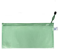 Karton P+P Zippered envelope with mesh DL - green - Document Folder