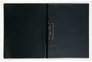 Karton P+P Sloha A4 glossy black quickclip at spine - Document Folder