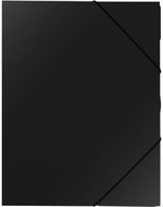 Cardboard P+P Sloha PP with rubber A4 - Classic black - Document Folder