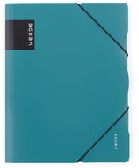Cardboard P+P Folders with rubber A4 PP - VERDE milano - Document Folder
