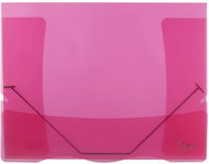 Karton P+P Lines red - Folders with rubber - Document Folder