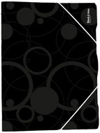 Karton P+P Folding map 3-fold with PP black and white rubber - Document Folder