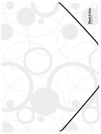 Karton P+P Folding map 3-fold with PP black and white rubber - Document Folder