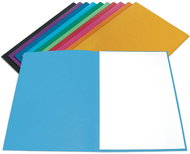 Hit Office Folding folder 250 A4 without flaps light blue - Document Folder