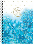 Cardboard P+P Twin wire pad A4 Soft Romantic succulent - Notepad