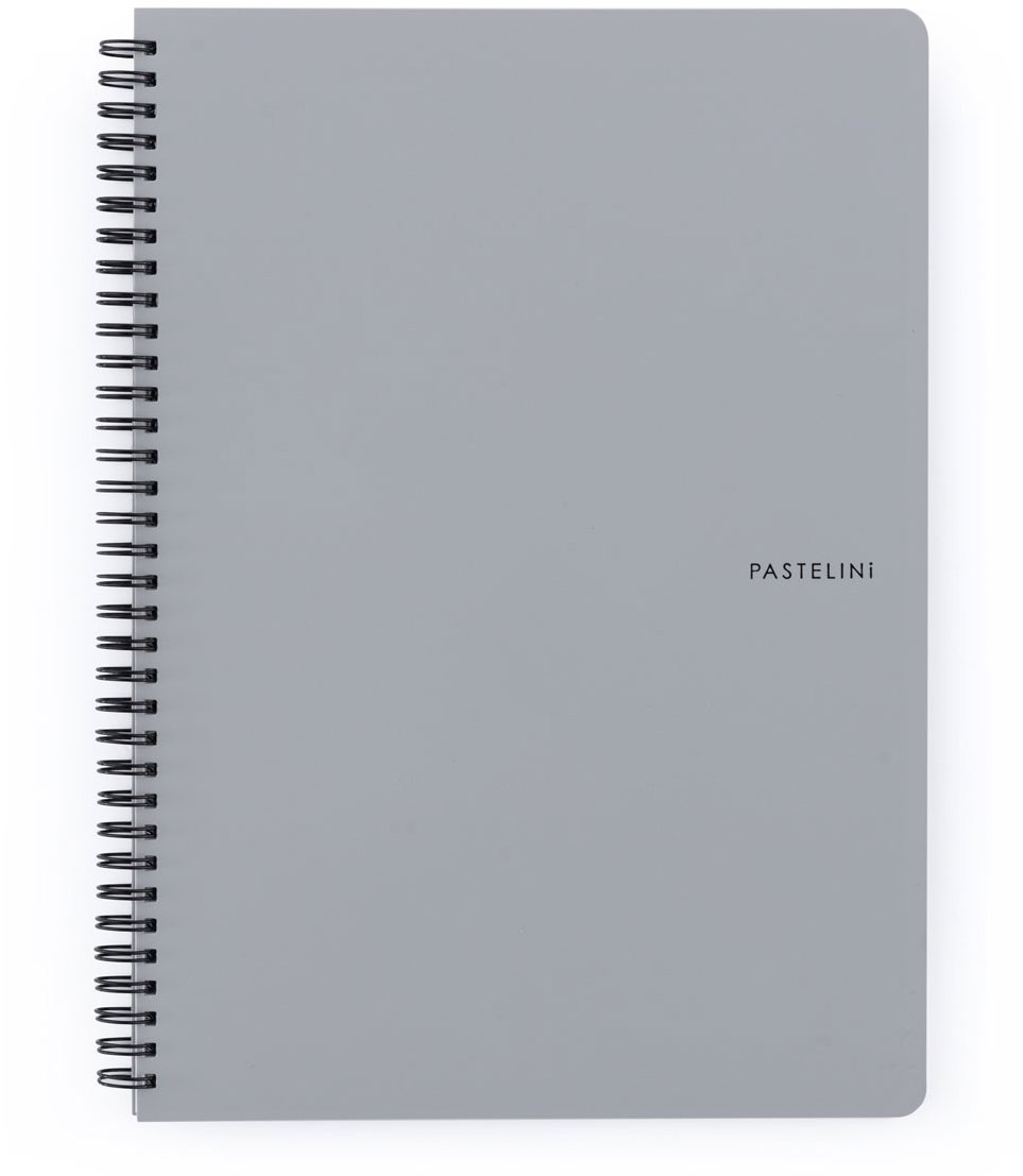 KARTON P+P Pastelini Twin wire A4 PP szürke