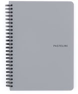 KARTON P+P Pastelini Twin wire A5 PP šedý - Zápisník