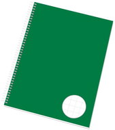 Papírny Brno Spiral notebook with die-cut A5 square 50 l. - Notepad
