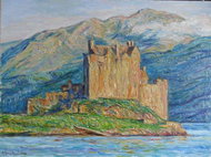 Karen Khachikyan Castle in Scotland - Painting