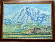 Karen Khachikyan Khorvirap in July Armenia - Painting
