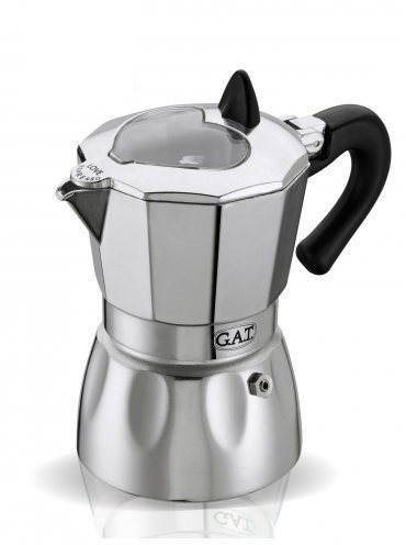 G.A.T. Valentina 6 cups, black - Moka Pot - Main image