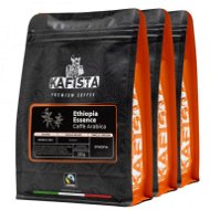Kafista „Ethiopia Essence" – Zrnková káva, 100 % Arabica Single Origin Káva 3 × 250 g - Káva