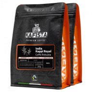 Kafista "India Kappi Royal" - 100% Robusta, Pražená v Itálii - zrnková káva na espresso 2 × 250 g - Káva
