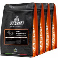 Kafista "India Kappi Royal" - 100% Robusta, Pražená v Itálii - zrnková káva na espresso 4 × 250 g - Coffee