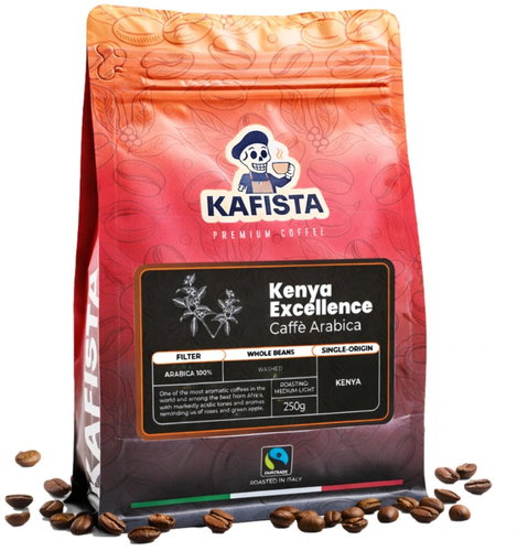 Kafista "Kenya Excellence" - Coffee Beans, 100% Arabica, Roasted in Italy 250 g - Coffee - Main image