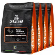 Kafista „Kenya Excellence" – Zrnková káva, 100 % Arabica, Pražená v Taliansku 4 × 250 g - Káva