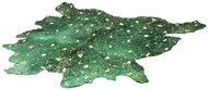 Piece carpet Fly 110 bottle green/gold 1,35qm - 1,65qm - Fur