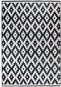 Kusový koberec Sally 225 Černá / Bílá - Koberec