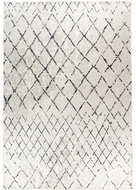 Kusový koberec Sally 525 Slonová kost / Černá / Šedá 80 x 150 cm - Koberec