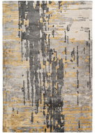 Kusový koberec Sinai 225 Šedá / Modrá / Zlatá 120 x 170 cm - Koberec