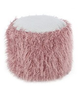 Stool Felt Pouf Bobtail 125 Rosa / Grey - Ottoman