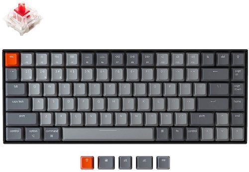 Keychron K2 Gateron Red, RGB Backlight - US - Gaming Keyboard